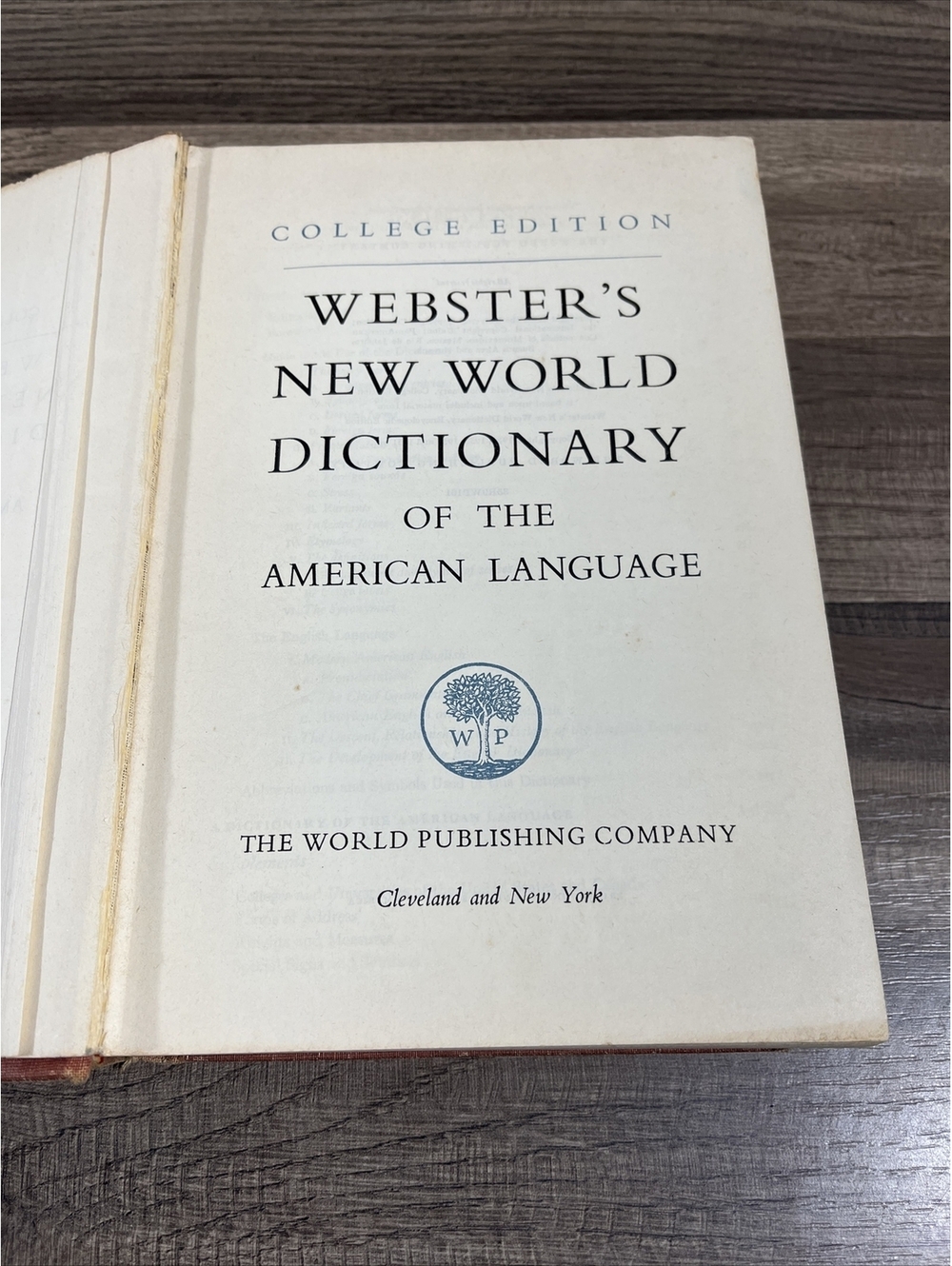 Webster's New World Dictionary - World Publishing Company (HC, 1960)